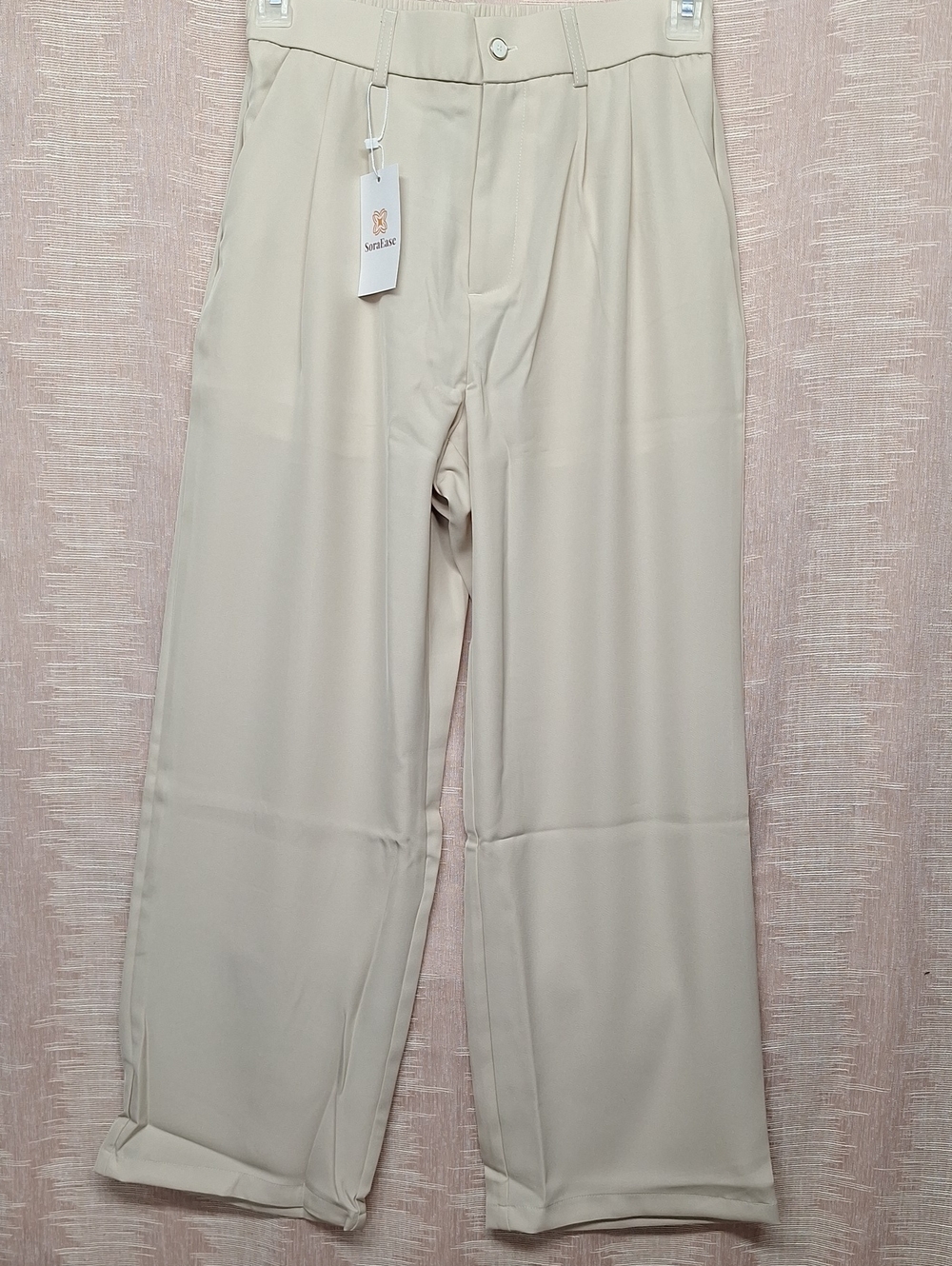 Beige Straight Leg Pants NWT size M